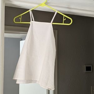 Amae Co white high neck tank